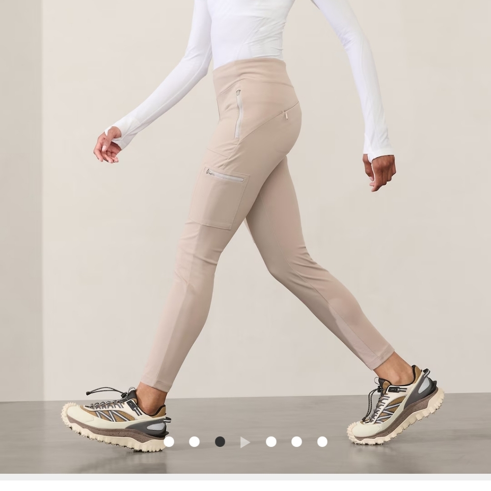 athleta peak hybrid fleece legging XS NWOT